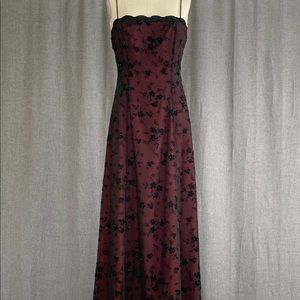 Betsy and Adam goth formal dress.